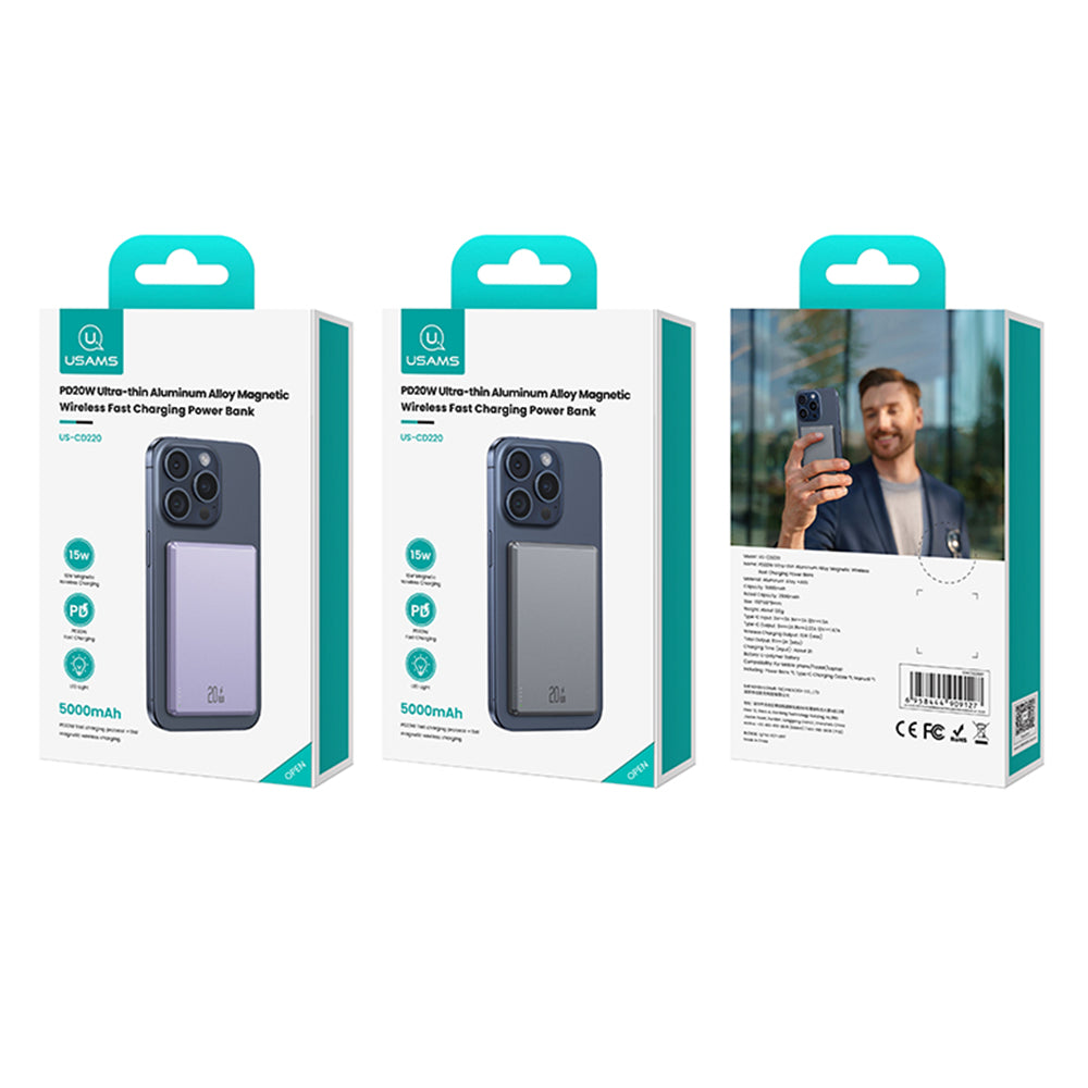 Batería Externa Portátil Inalámbrica Para Magsafe 5000mAh 20W CD220