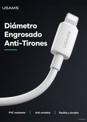 Cable USB-A a Lightning 2.4A 12W 1 Metro SJ709 9