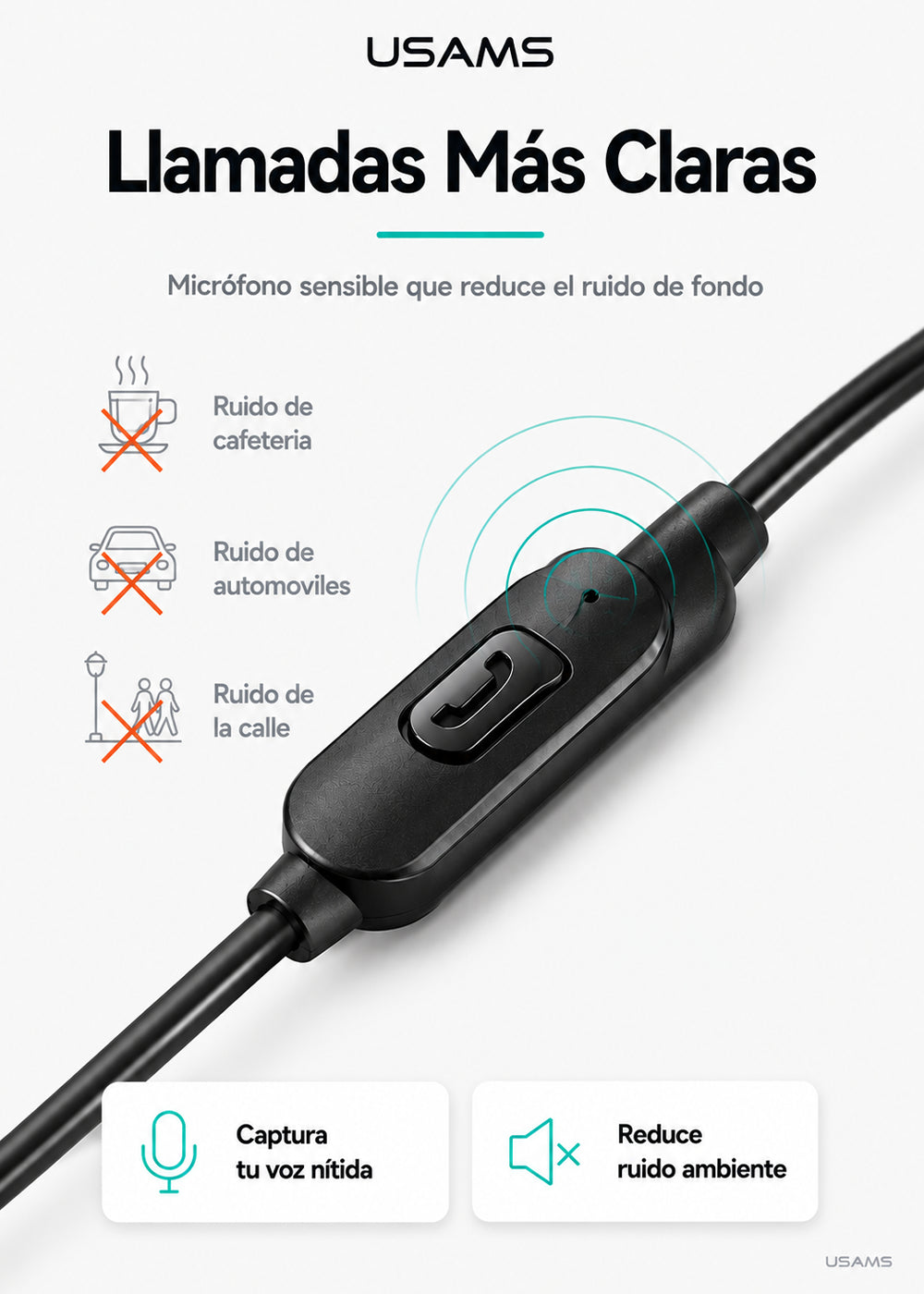 Audifonos Manos Libres Jack 3.5 Mm Aux + Micrófono EP47 4