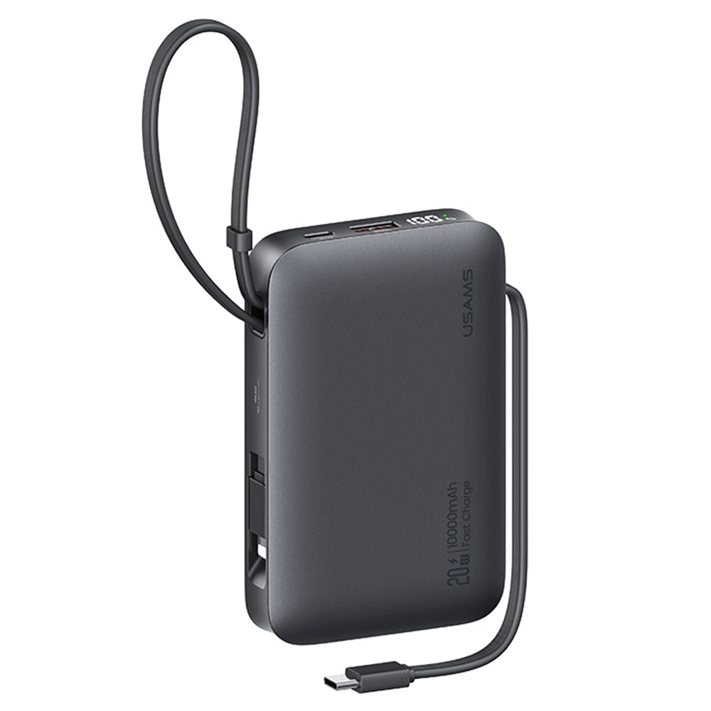 Batería Externa Power Bank 10.000mAh Con Cable Tipo C y Lightning 20W CD228