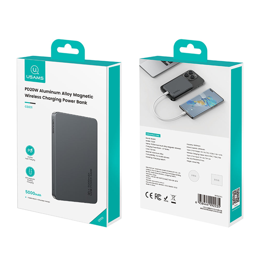 Batería Externa Portátil Inalámbrica Para Magsafe 5000mAh 20W CD231