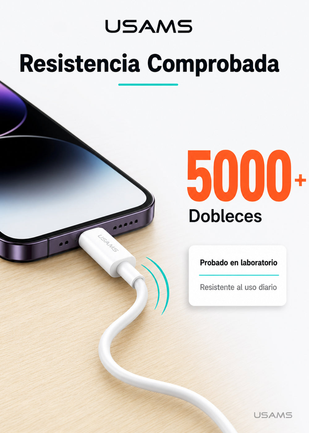 Cable USB Tipo C a Lightning 30W 1 Metro SJ712 10