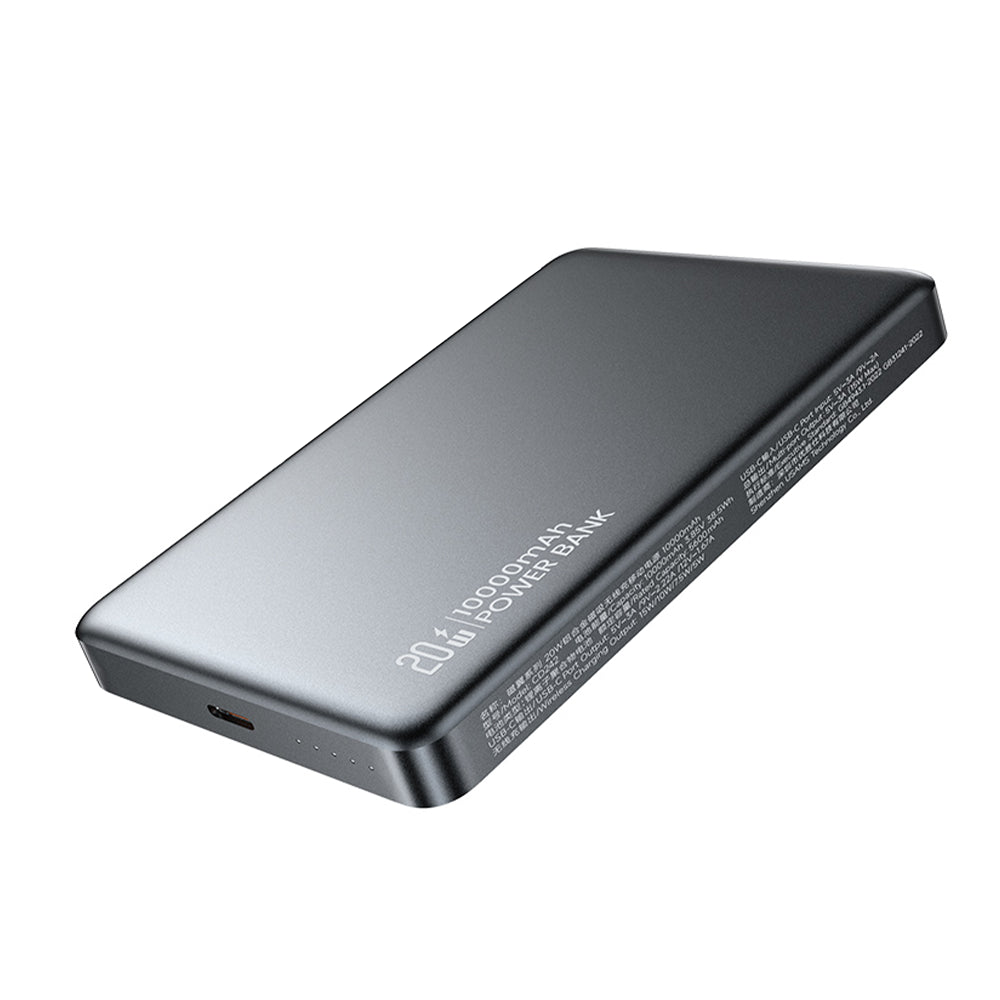Batería Externa Power Bank 10000mAh 20W Carga Inalámbrica MagSafe Usams CD242 + Cable de Regalo