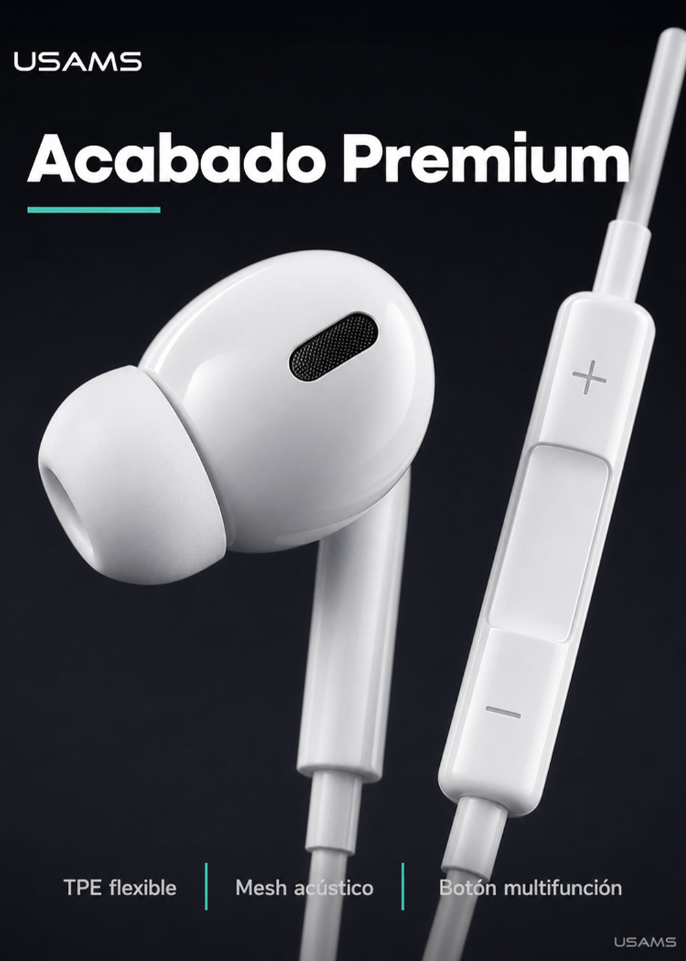 Audífonos Manos Libres Para Lightning In Ear + Microfono EP41 Max 6