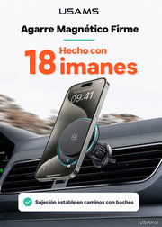 Soporte de Celular Para Auto Carga Inalámbrica 15W CD222 7