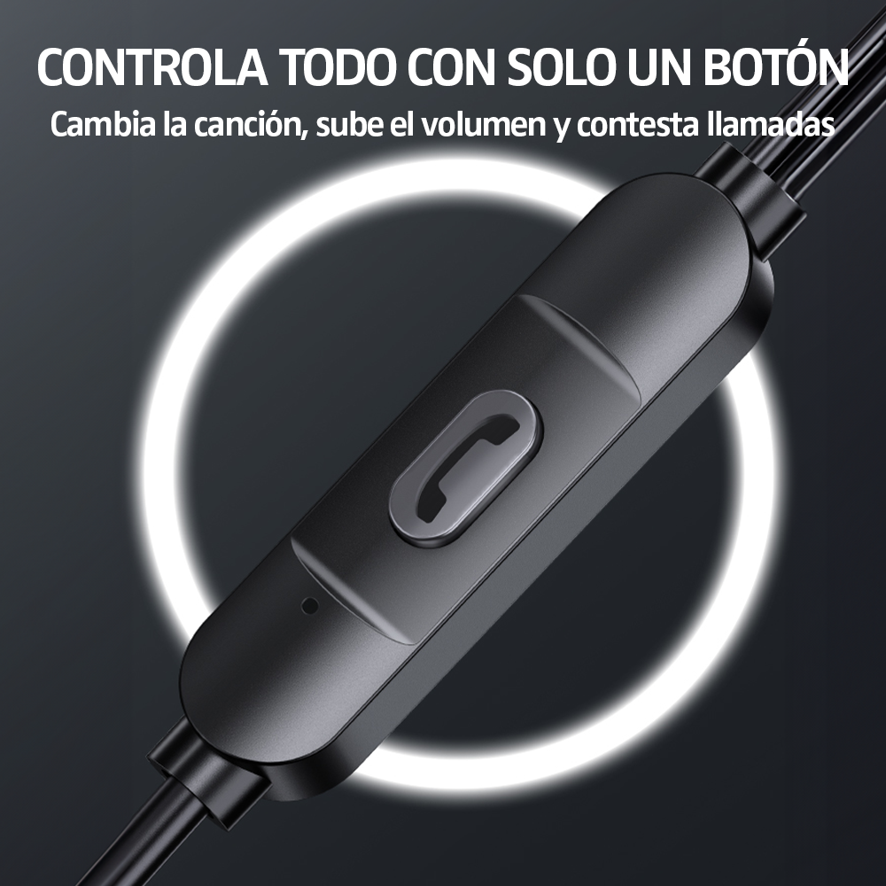 Audífonos Manos Libres Tipo C In Ear EP46 Con Gomitas