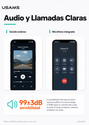 Audífonos Manos Libres Para Lightning In Ear + Microfono EP41 Max 4