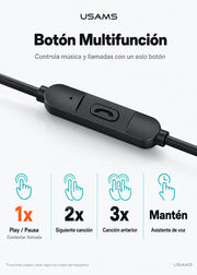 Audifonos Manos Libres Jack 3.5 Mm Aux + Micrófono EP47 5