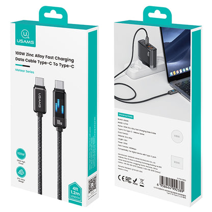 Cable Para iPhone Tipo C A Tipo C SJ744 100W 1,2 Metros Display Led