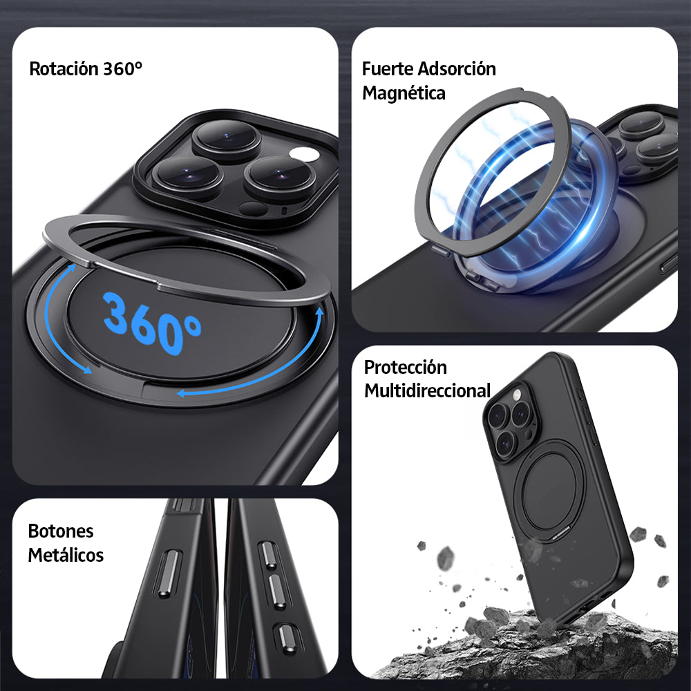 Carcasa Funda Para iPhone 16 Magsafe Con Soporte BH893