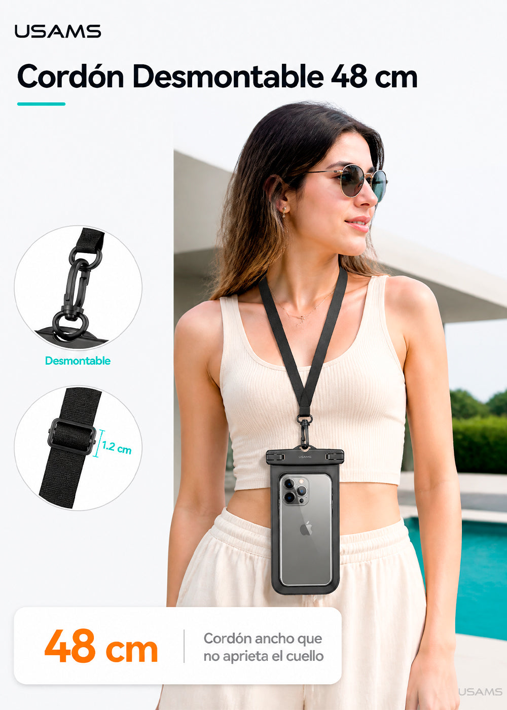 Bolsa Sumergible Para Celular de 6.7 Pulgadas Hasta 30 Metros 6.7 YD012 6