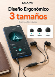 Audifonos Manos Libres Jack 3.5 Mm Aux + Micrófono EP47 6