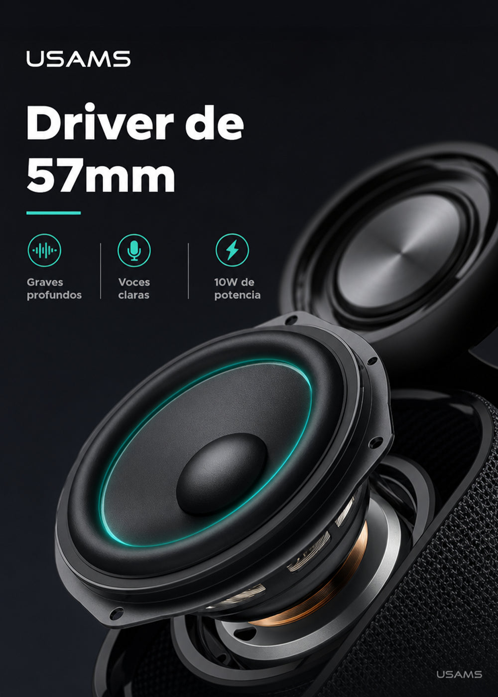 Parlante Bluetooth Inalámbrico Portátil Waterproof 10W YX008 10