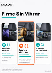 Soporte Para Celular Tablet Consola Para Auto Asiento Trasero ZJ068 3