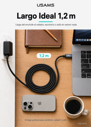 Cable USB-C a Tipo C 240W 1,2 Metros Trenzado SJ727 5