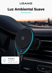 Soporte de Celular Para Auto Carga Inalámbrica 15W CD222 9