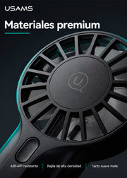 Mini Ventilador De Mano Portatil Recargable Alta Velocidad Usams ZB288 11