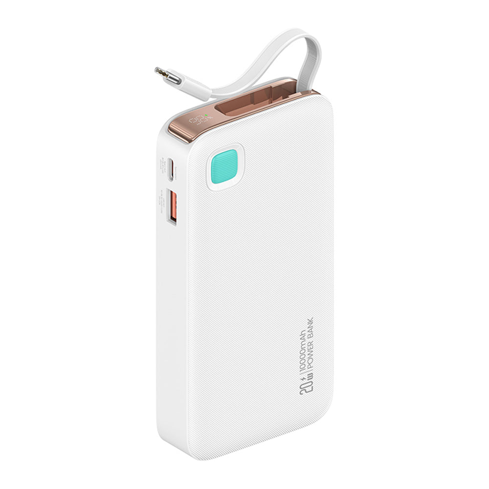 Batería Externa Power Bank 10000mAh 20W + Cable Tipo C CD224