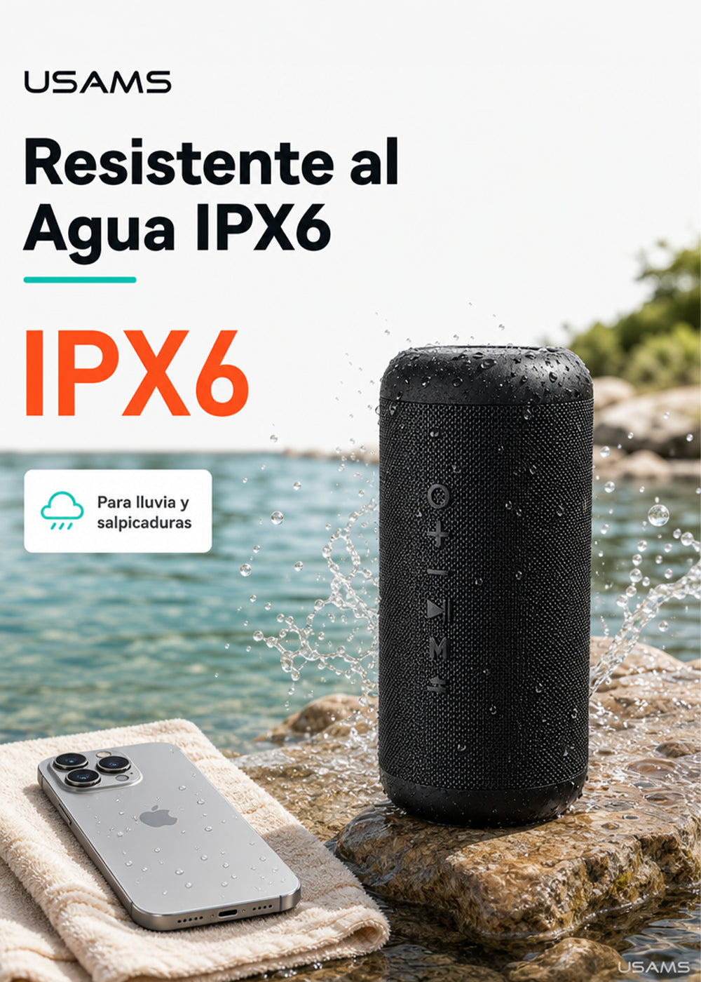 Parlante Bluetooth Inalámbrico Portátil Waterproof 10W YX008 6