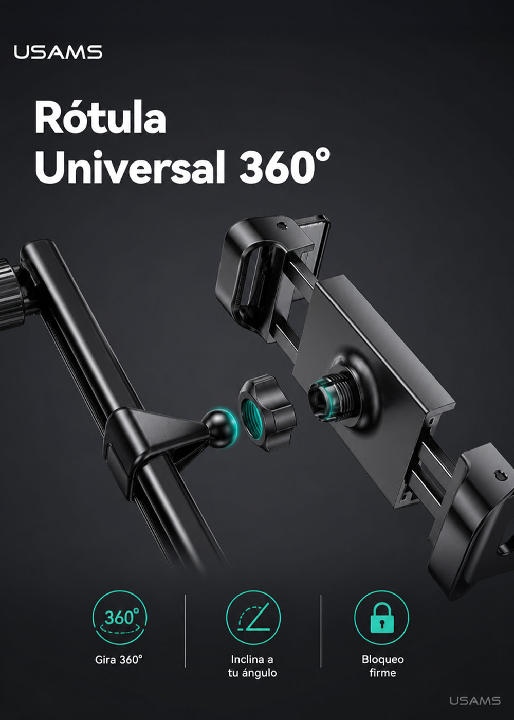 Soporte Para Celular Tablet Consola Para Auto Asiento Trasero ZJ068 8