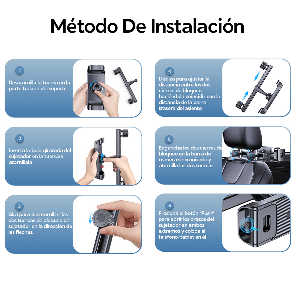 Soporte Para Celular Tablet Consola Para Auto Asiento Trasero ZJ068